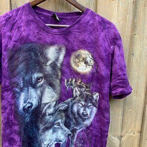 Vintage Caballo Wolf Pack Graphic T Shirt Large